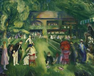 Tennis At Newport by George Wesley Bellows