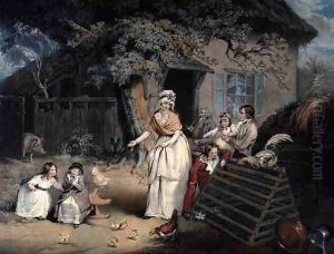 The Citizen's Retreat, engraved and pub. by William Ward (1766-1826), 1796 by James Ward