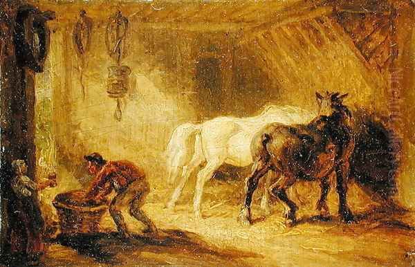 Interior of a Stable, c.1830-40 - view 1