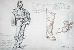 Studies of a Standing Figure, and a Boot, 1825 by James Ward