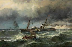 Marinebild by Johan Jacob Bennetter
