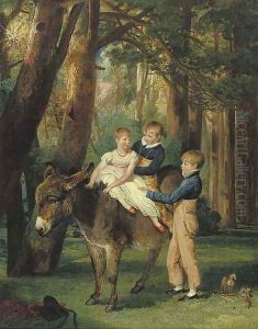 Group Portrait of John, Theophilus and Frances Levett