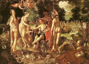 The Judgment of Paris 1615 by Joachim Wtewael (Uytewael)