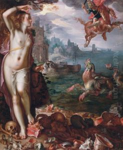 Perseus and Andromeda 1611 by Joachim Wtewael (Uytewael)