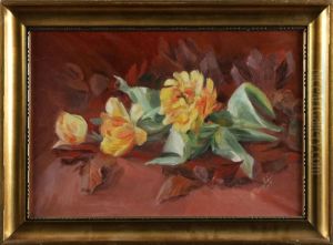 Blomsterstilleben by Alfred Bergstrom