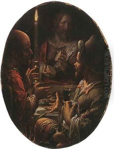 Supper at Emmaus by Joachim Wtewael (Uytewael)