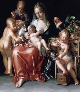 Charity 1627 by Joachim Wtewael (Uytewael)