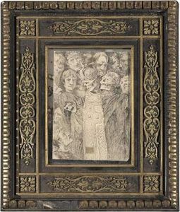 Trois Squelettes : L'un
Couronne, L'autre Laure, Le Troisieme Encapuchonne, En Procession. Trois Squelettes : L'un
Couronne, L'autre Laure, Le Troisieme Encapuchonne, En Procession.