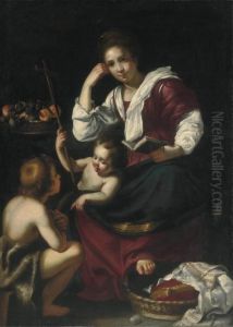 The Madonna And Child With The Infant Saint John The Baptist