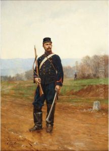 Hussar by Etienne Prosper Berne-Bellecour