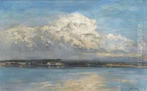 Wolken Uber Dem Neuenburgersee by Auguste Henry Berthoud