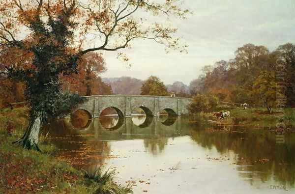 A Day in Late Autumn, Old Box Hill Bridge, Surrey - view 1