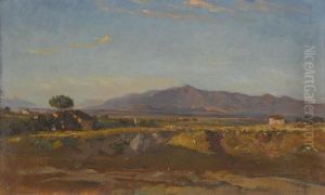 Sudliche Landschaft Im Abendrot