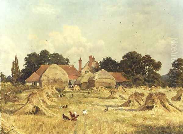 A Golden Afternoon, The Grange, Fittleworth, Sussex, 1920 by Edward Wilkins Waite