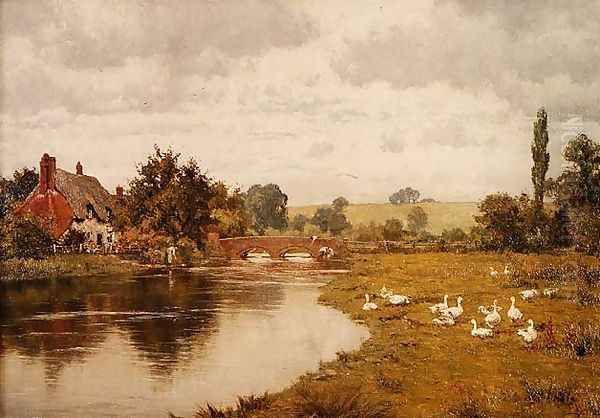 An Old Cottage by the Lambourn, Boxford, Berks - view 1