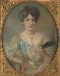 Portrait D""elegante by Armand Berton