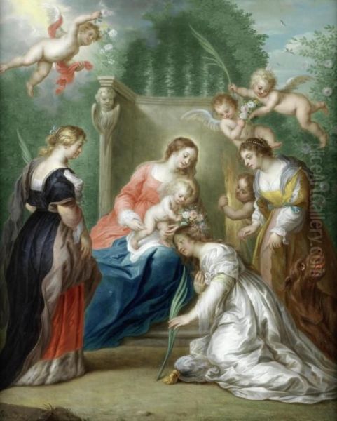 The Virgin And Child With Saints
 Margaret Of Antioch, Catherine Of Alexandria And Elizabeth Of Hungary - view 1