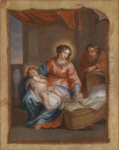A Trompe-l'oeil With The Holy Family