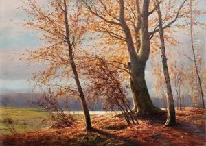 Autumn View by Boris Vasilievich Bessonov
