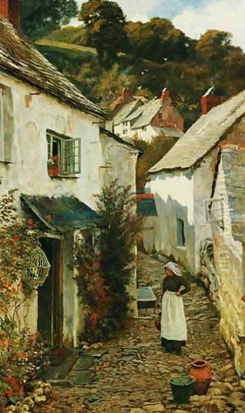 A Street in Clovelly, 1899 - view 1