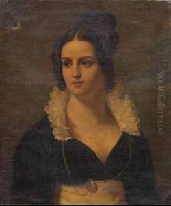 Ritratto Di Cristina Gozzini by Giuseppe Bezzuoli