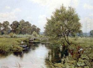 The Enborne at Aldermaston Mill, Berkshire
