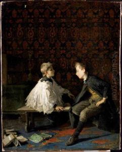 Il Gioco Della Dama (la Partita) by Mose Bianchi