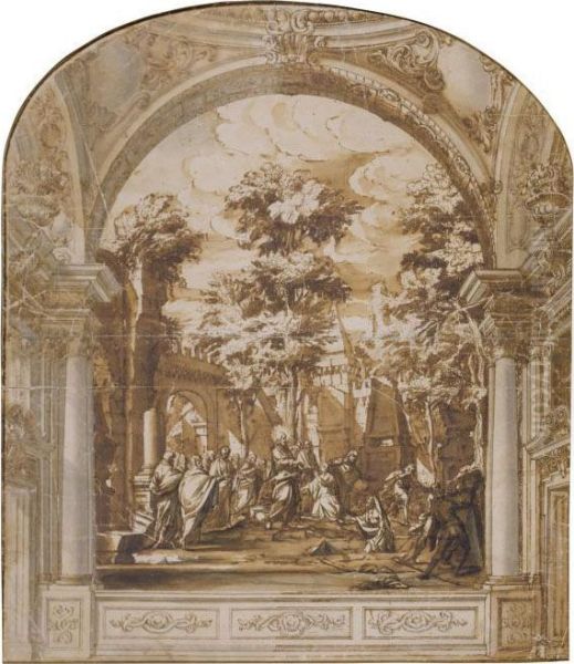 Design For An Altarpiece: The Raising Of Lazarus - view 1