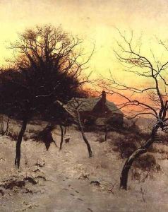 Mid-winter at Abinger Hammer, near Dorking, 1892