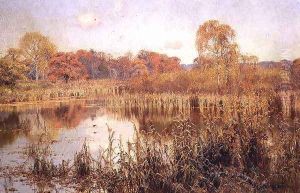 Autumn Glow, Paddington Pond, Abinger Hammer, 1894