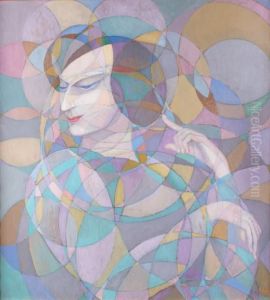 Portrait De Jeune Femme by Boleslas Biegas
