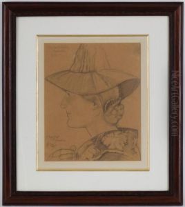 Portrait D'alphonsine by Ernest Bieler