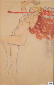 "le Saut D'une Cupidon Tenant Une Brochette Decoeurs"