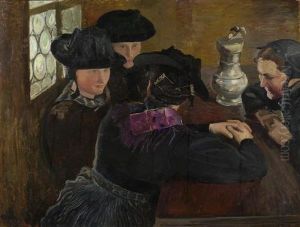 Les Saviesannes. Circa 1890. by Ernest Bieler