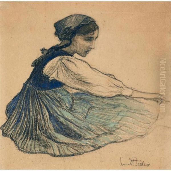 Jeune Femme Assise - view 1