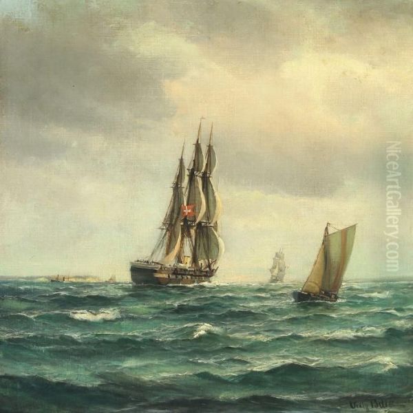 Seascape With Sailing Ships - view 1