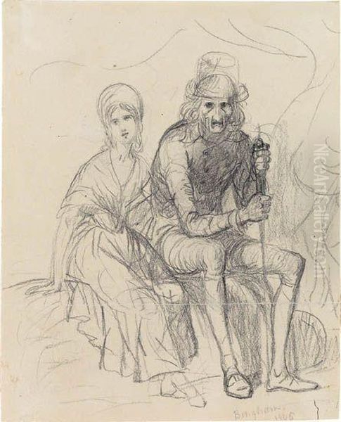 Two Seated Figures - view 1