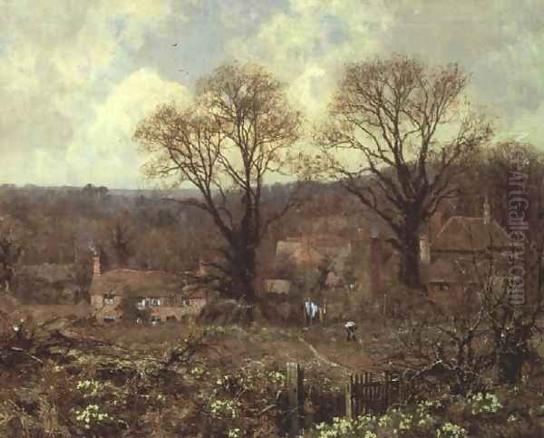 Early Spring in a Surrey Village - view 1