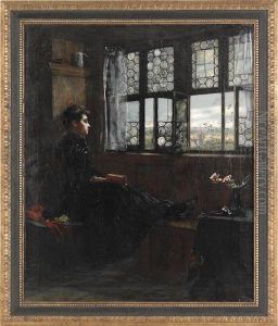 A Woman Reading By A Window by William Verplanck Birney
