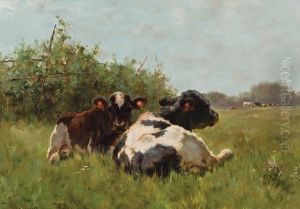 Cows In A Pasture by Henry Singlewood Bisbing