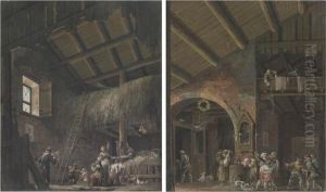 Barn Interiors With Figures Barn Interiors With Figures