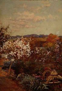 In the Schoolmasters Garden at Abinger Hammer, near Dorking in Surrey, 1909