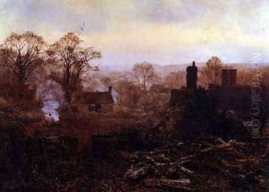 Fires in the Fall by Edward Wilkins Waite