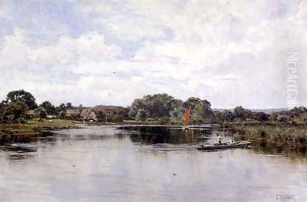 The Stour at Christchurch, Hampshire, 1908 - view 1