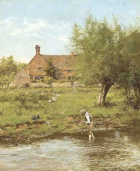 Catching sticklebacks - view 1