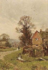 A figure on a country lane