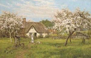 In the Orchard by Edward Wilkins Waite
