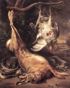 Dead Hare and Partridges c. 1690 by Jan Weenix