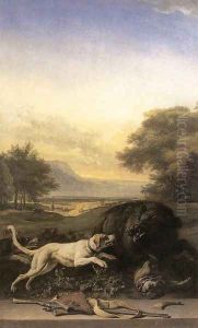 Boar Hunt 1703-16 by Jan Weenix