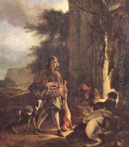 After the Hunt 1665 by Jan Weenix